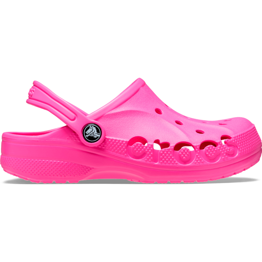 Electric Pink Toddler Baya Clog - Side - Crocs