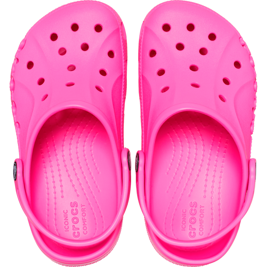 Electric Pink Toddler Baya Clog - Top - Crocs
