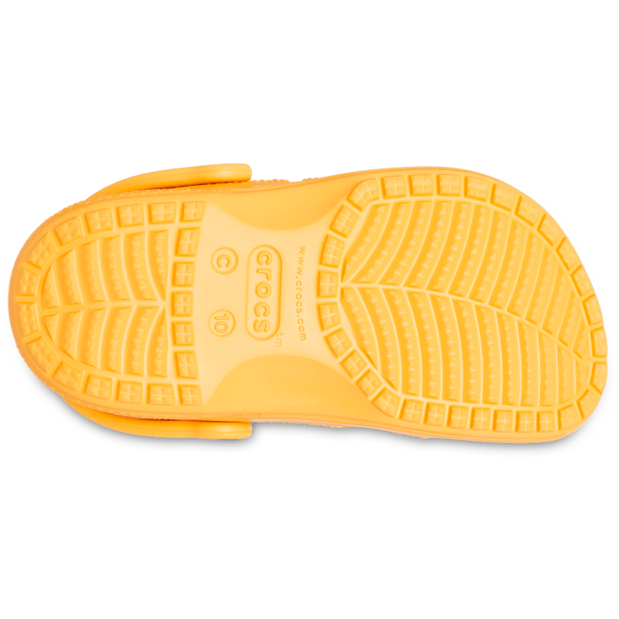 Orange Sorbet Toddler Baya Clog - Bottom - Crocs