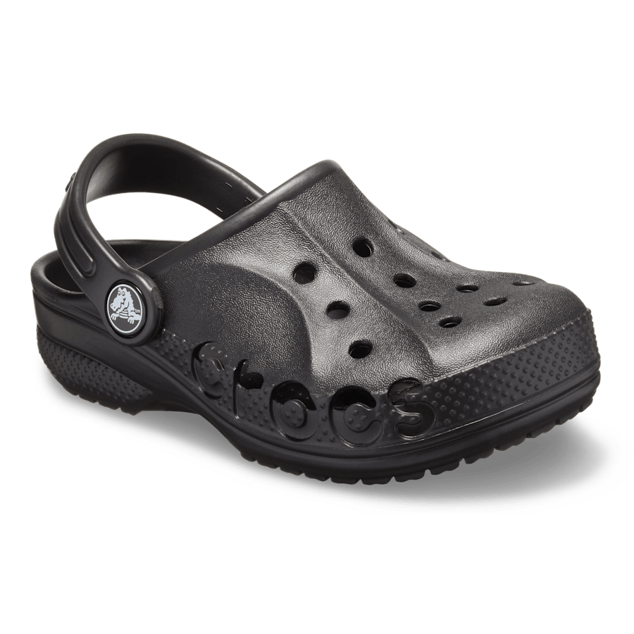 Black Kids' Baya Clog - Angle - Crocs