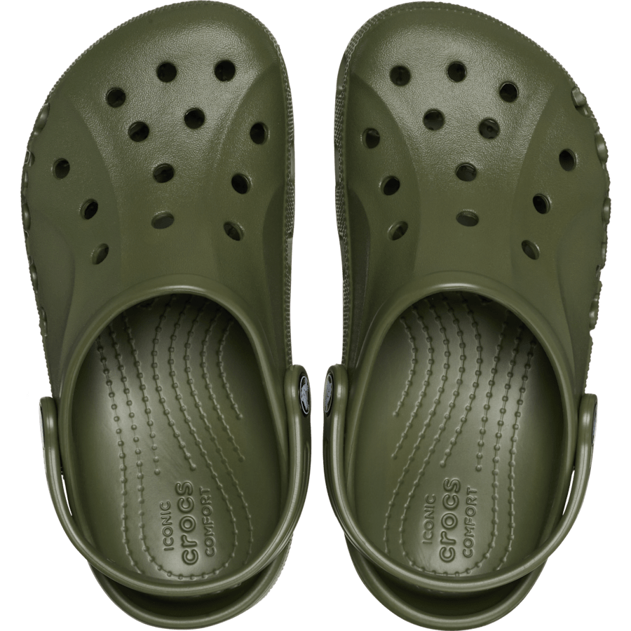 Army Green Kids' Baya Clog - Dessus - Crocs