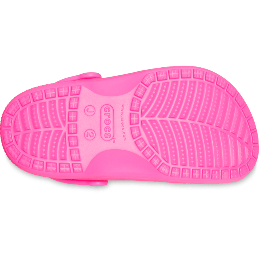 Electric Pink Kids' Baya Clog - Bottom - Crocs