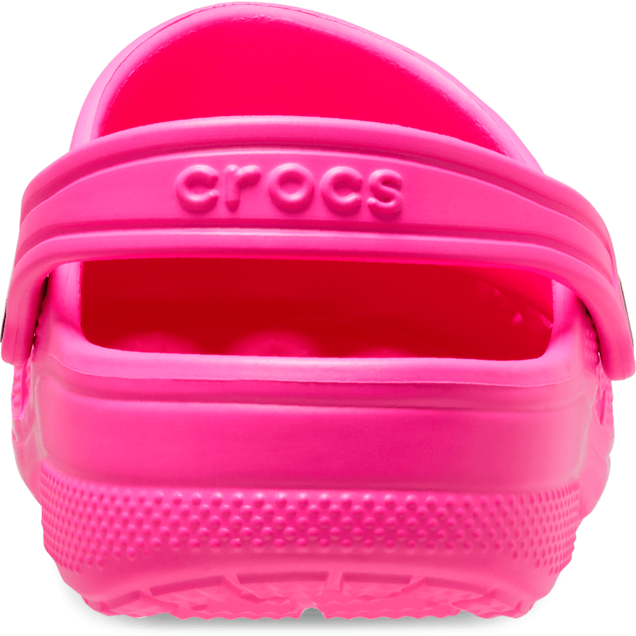Electric Pink Kids' Baya Clog - Back - Crocs