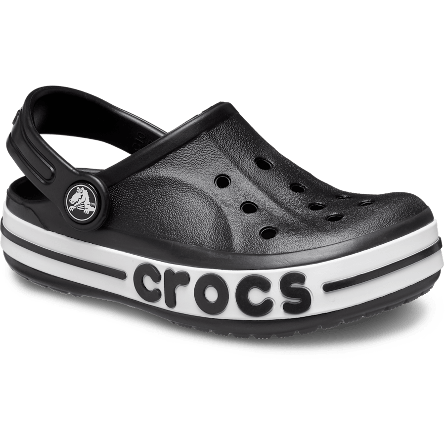 Black Toddler Bayaband Clog - Angle - Crocs