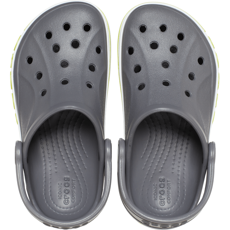 Slate Grey / Lime Punch Toddler Bayaband Clog - Top - Crocs