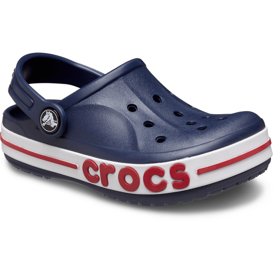 Navy Toddler Bayaband Clog - Angle - Crocs