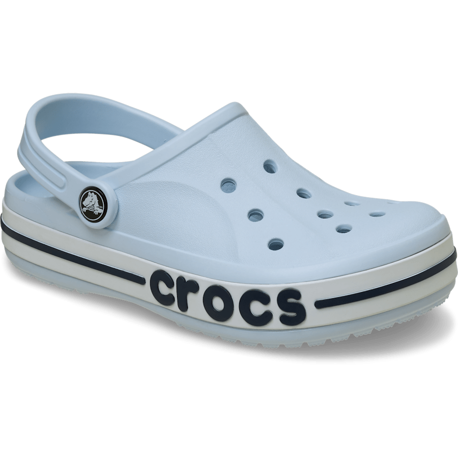 Mineral Blue Toddler Bayaband Clog - Angle - Crocs