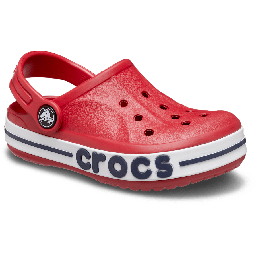 Pepper / Navy Toddler Bayaband Clog - Angle - Crocs