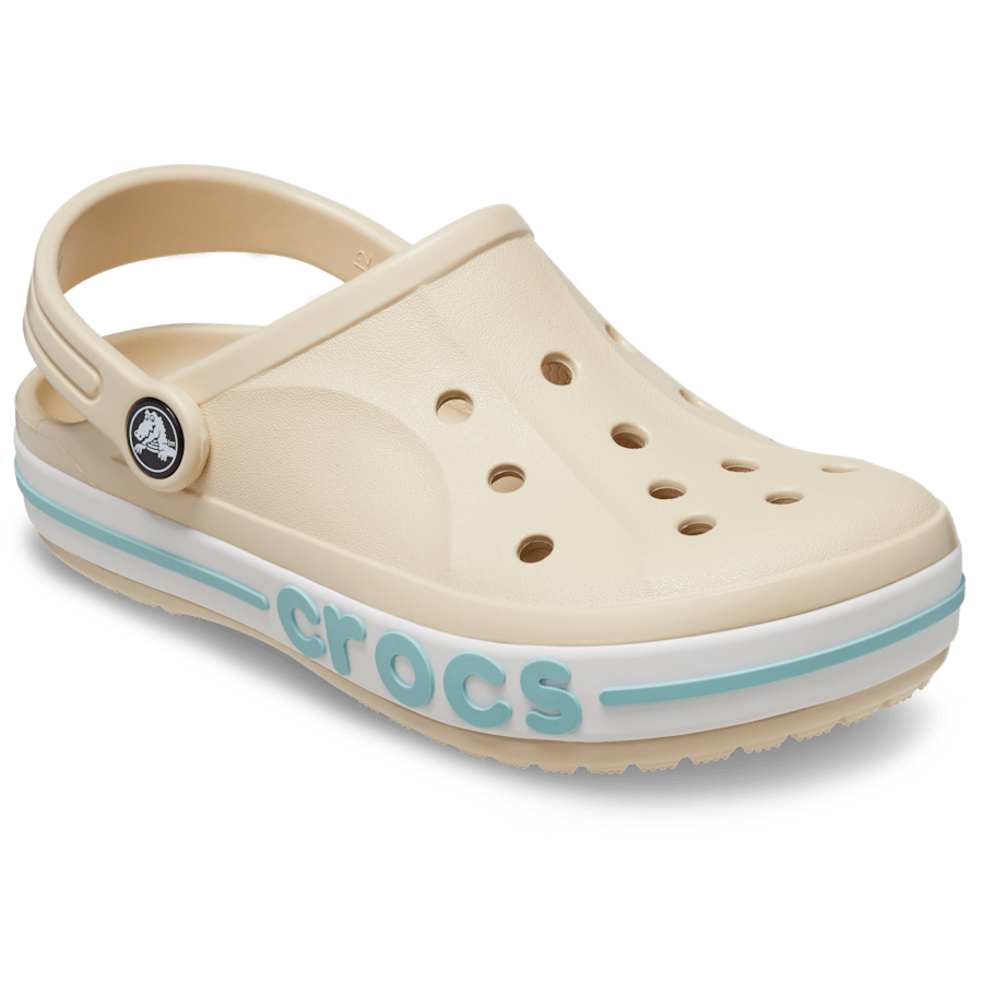 Winter White Kids' Bayaband Clog - Angle - Crocs