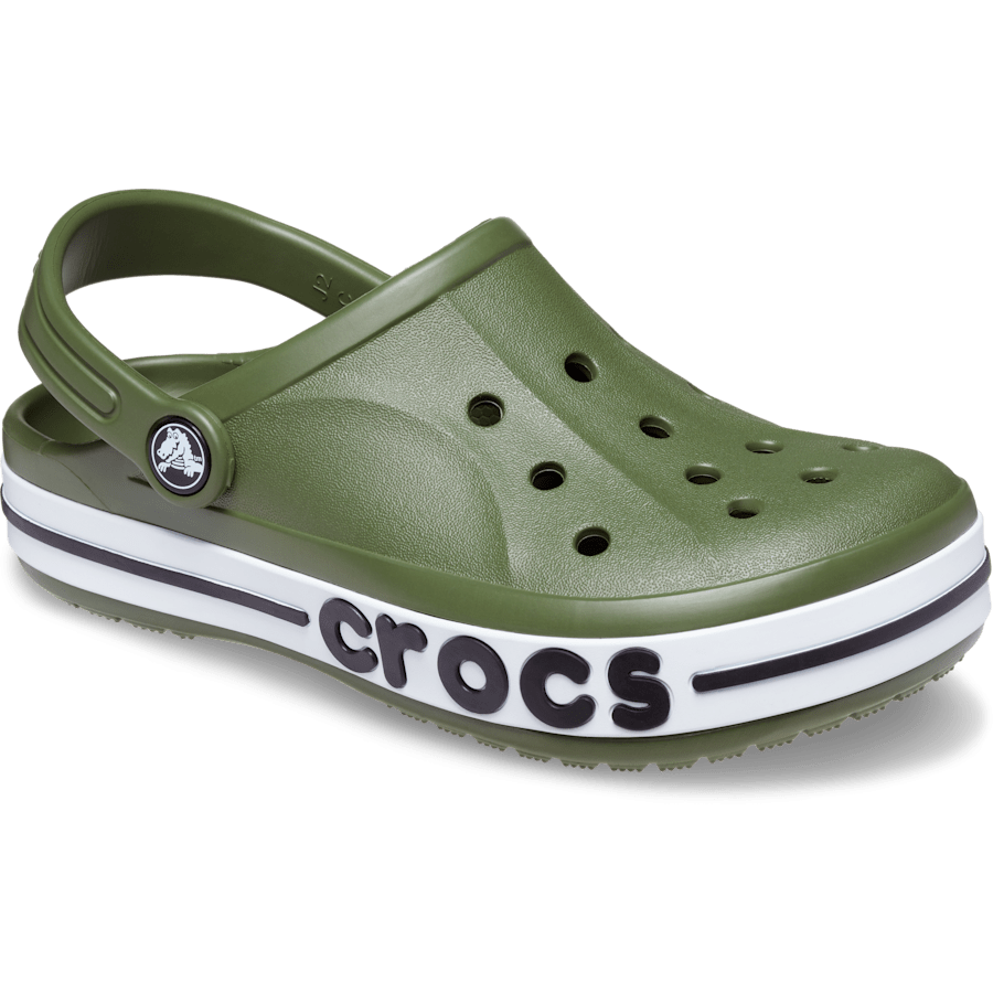 Army Green Kids' Bayaband Clog - Angle - Crocs