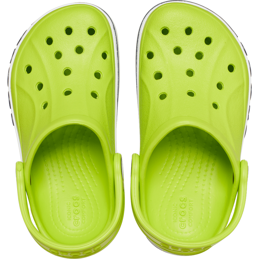 Lime Punch / Navy Kids' Bayaband Clog - Draufsicht - Crocs