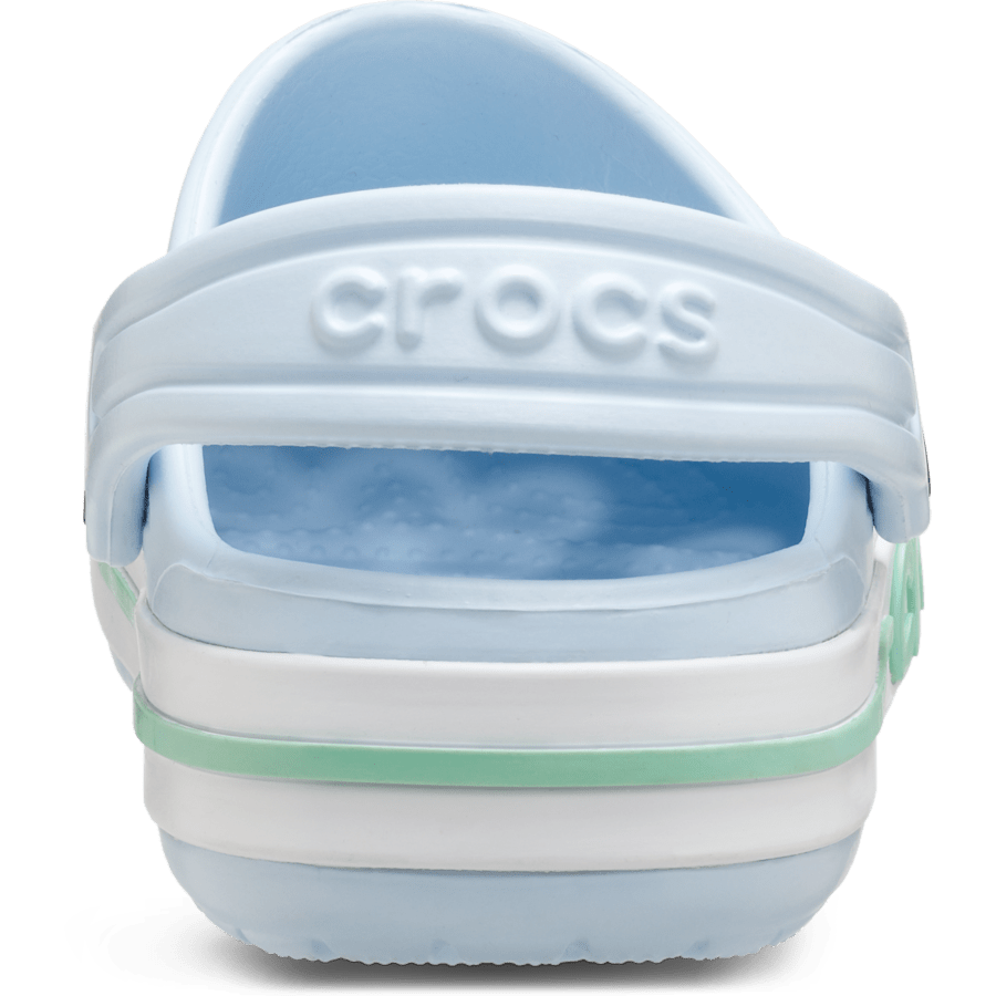 Mineral Blue / Pistachio Kids' Bayaband Clog - Back - Crocs