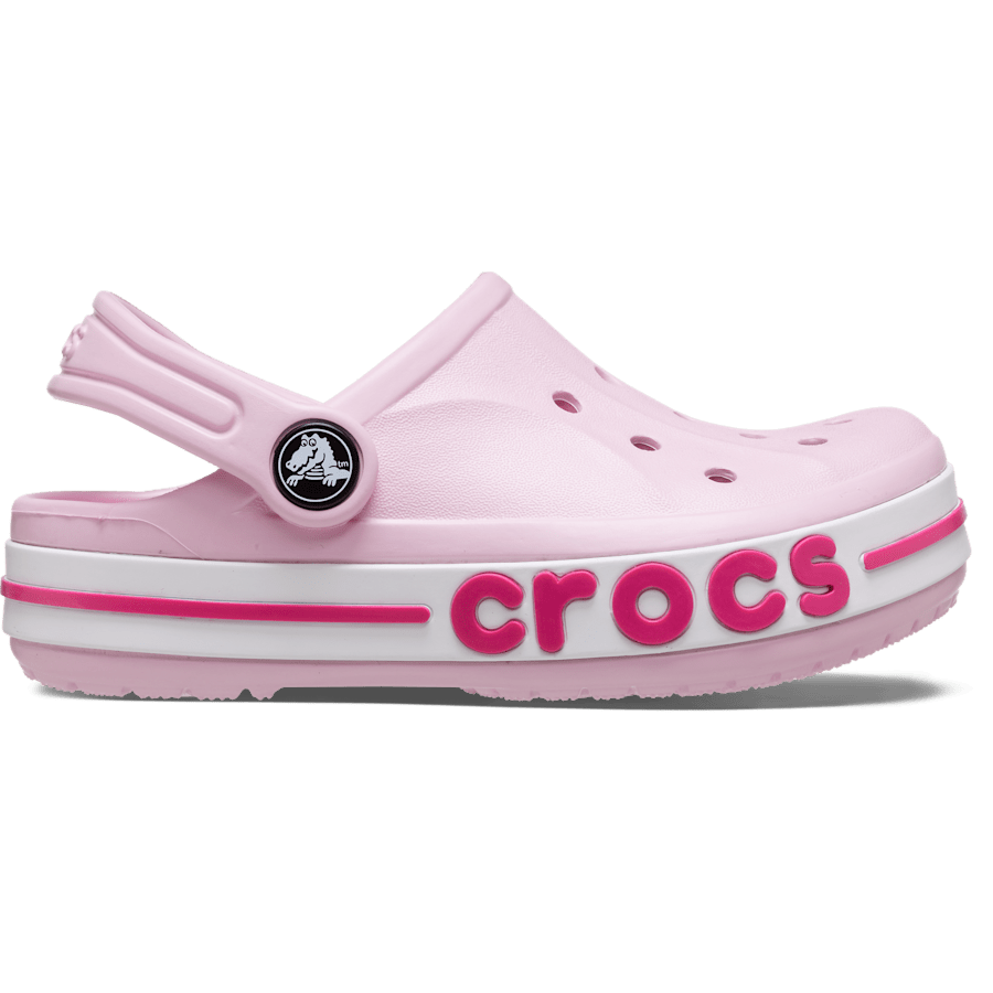 Ballerina Pink / Candy Pink Kids' Bayaband Clog - Side - Crocs