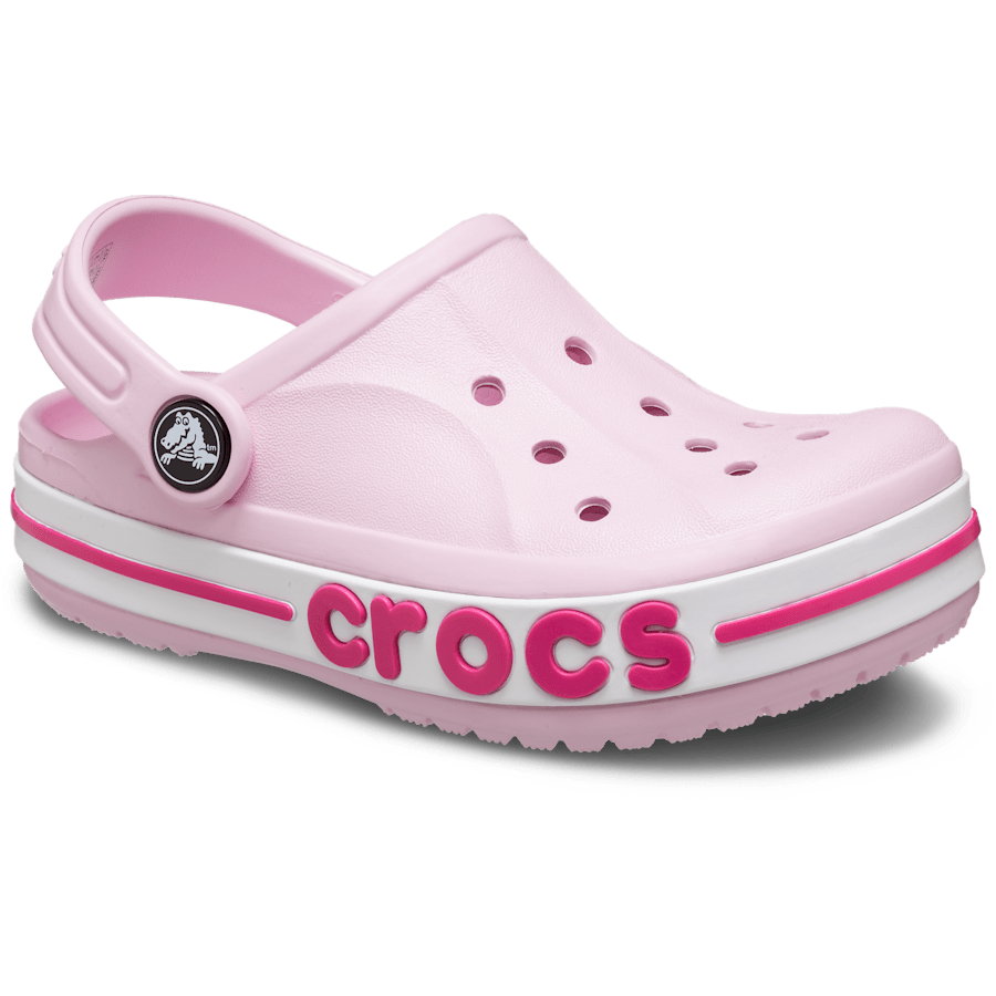 Ballerina Pink / Candy Pink Kids' Bayaband Clog - Angle - Crocs