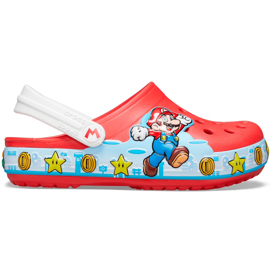 Flame Toddler Crocs Fun Lab Super Mario Lights Clog - Side - Crocs