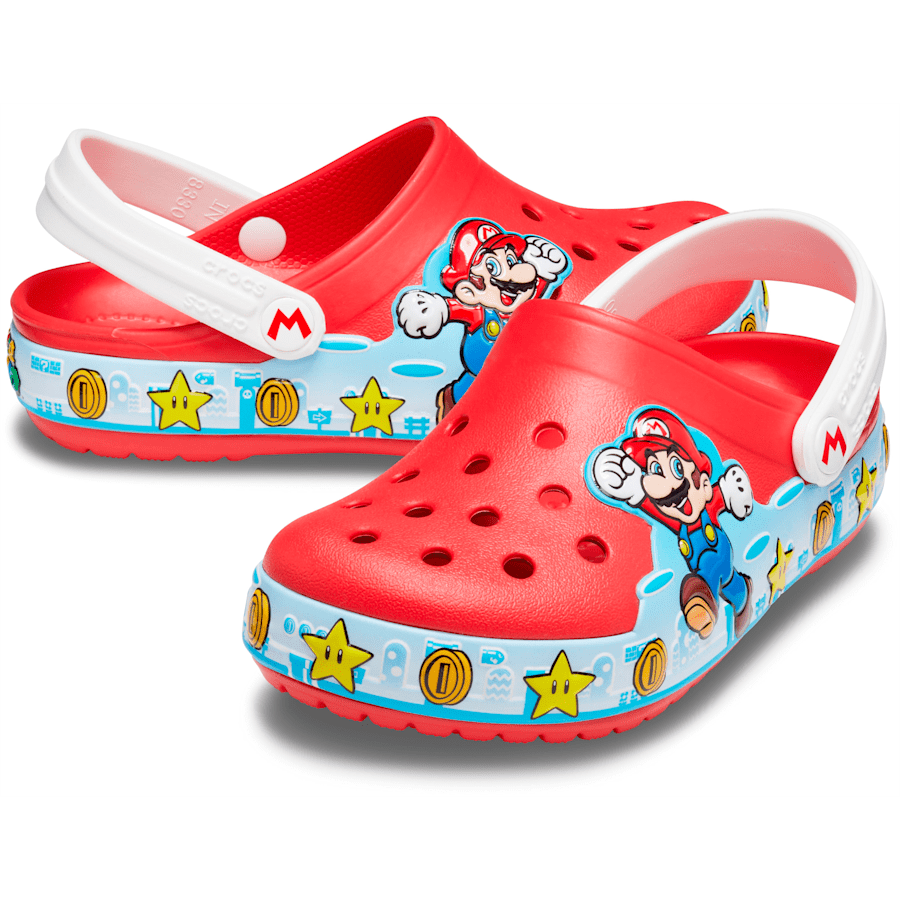 Flame Toddler Crocs Fun Lab Super Mario Lights Clog - Pair - Crocs