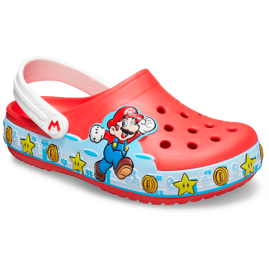 Flame Toddler Crocs Fun Lab Super Mario Lights Clog - Angle - Crocs
