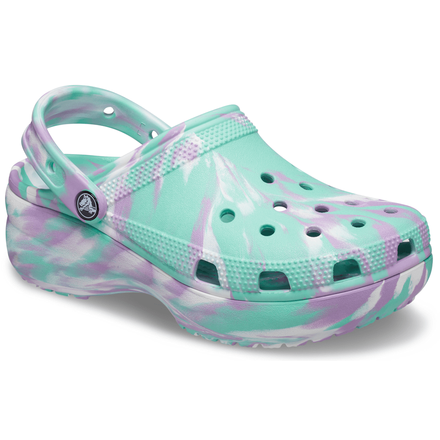 Colour Women's Classic Platform Marbled Clog - Angle - Crocs