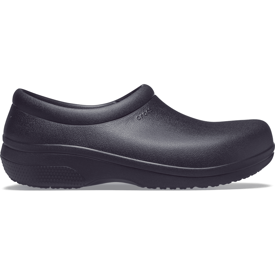 Black Crocs On The Clock LiteRide™ Work Slip-On - Side - Crocs PFD