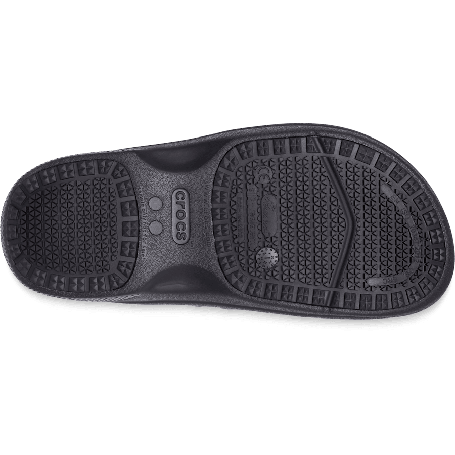 Black Crocs On The Clock LiteRide™ Work Slip-On - Bottom - Crocs PFD