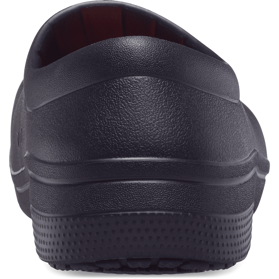 Black Crocs On The Clock LiteRide™ Work Slip-On - Back - Crocs PFD