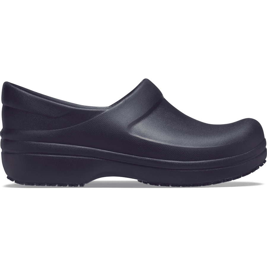 Black Womens Neria Pro II LiteRide™ Work Clog - Side - Crocs PFD
