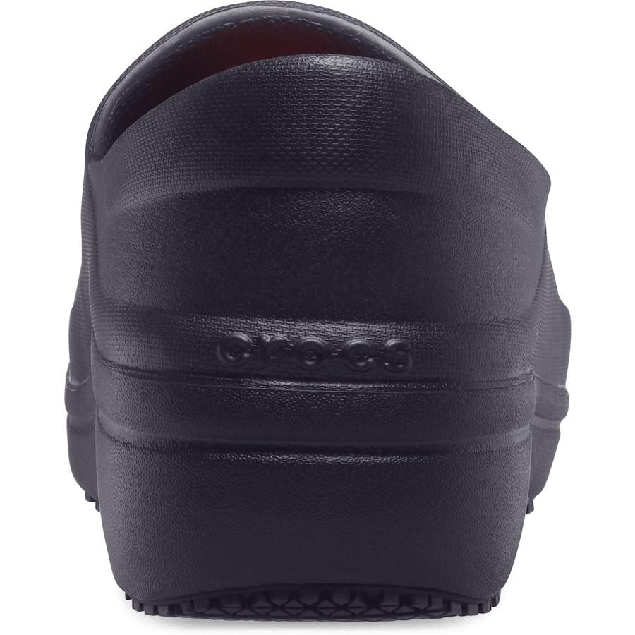 Black Womens Neria Pro II LiteRide™ Work Clog - Back - Crocs PFD