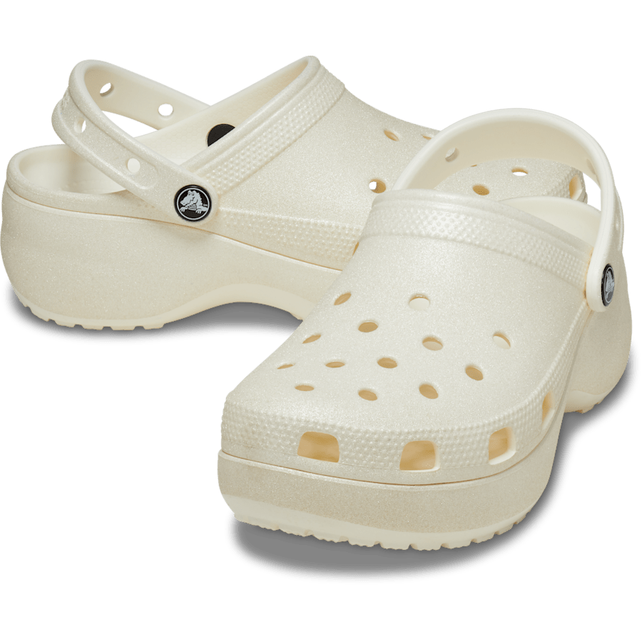 Chalk Women's Classic Platform Glitter Clog - Pair - Crocs