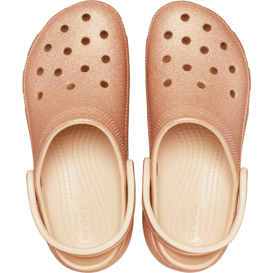 Colour Women's Classic Platform Glitter Clog - Top - Crocs
