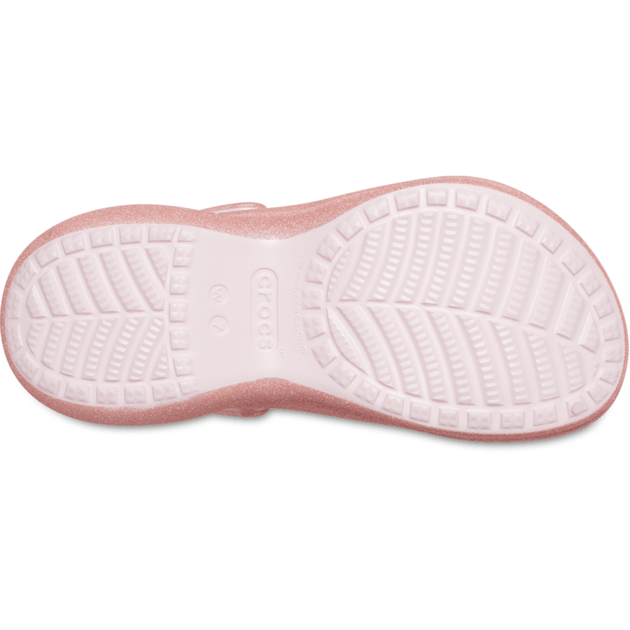 Pink Milk Bae Glitter Clog - Bottom - Crocs