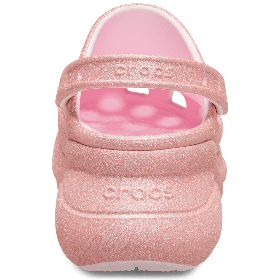 Pink Milk Bae Glitter Clog - Back - Crocs