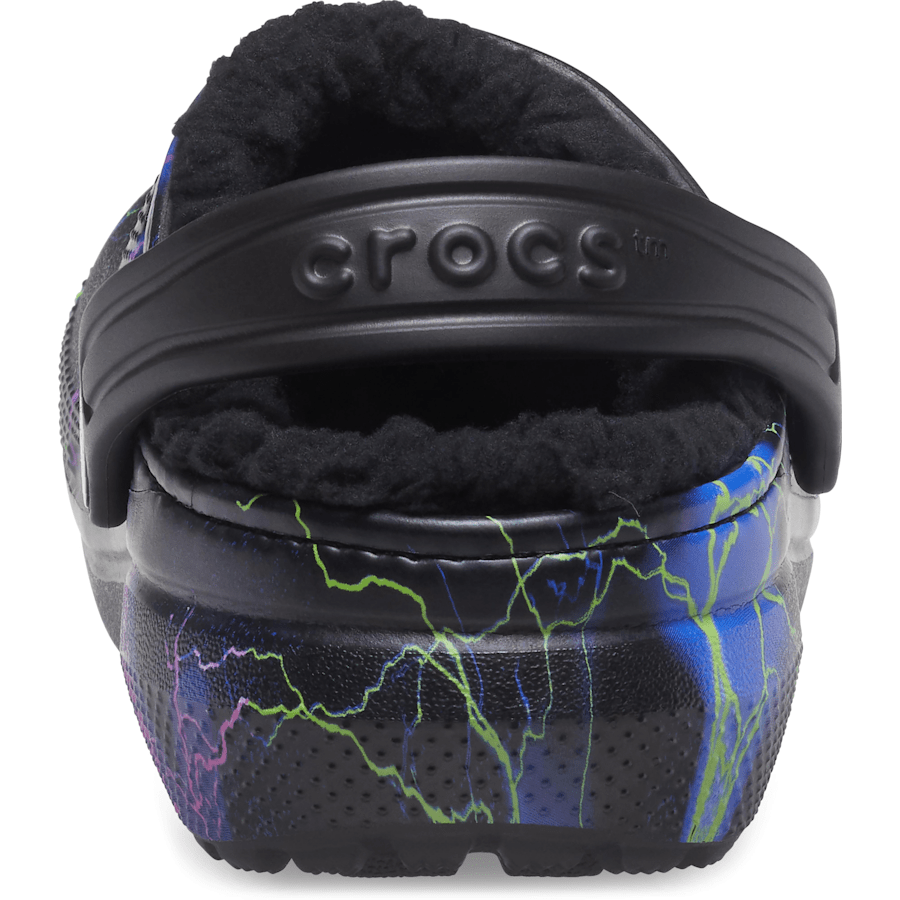 Black / Multi Kids' Classic Lined Out of This World Clog - Back - Crocs