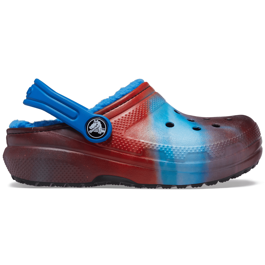 Bright Cobalt Kids' Classic Lined Out of This World Clog - Side - Crocs