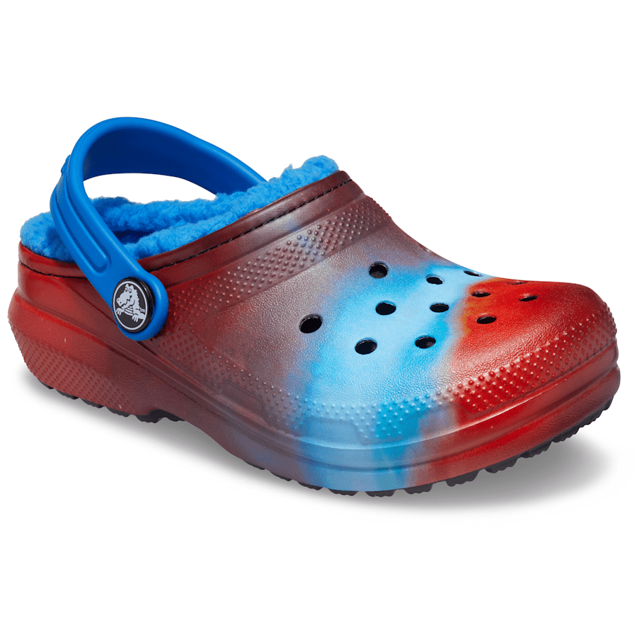 Bright Cobalt Kids' Classic Lined Out of This World Clog - Angle - Crocs