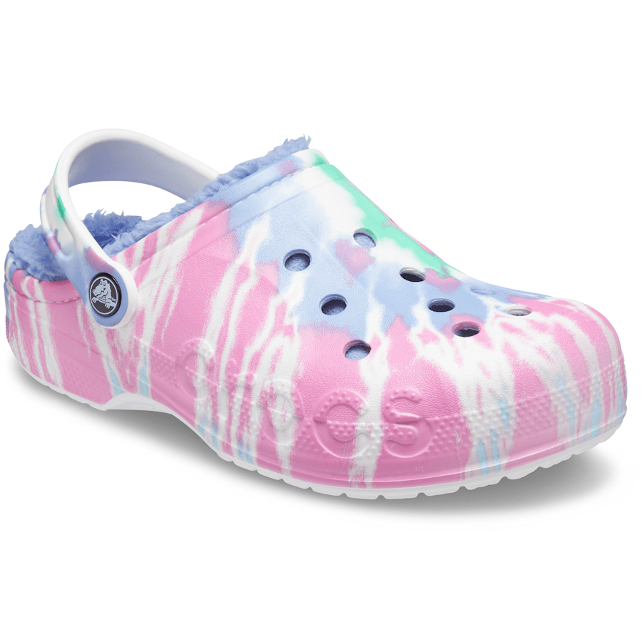 Couleur Baya Lined Tie-Dye Graphic Clog - Angle - Crocs