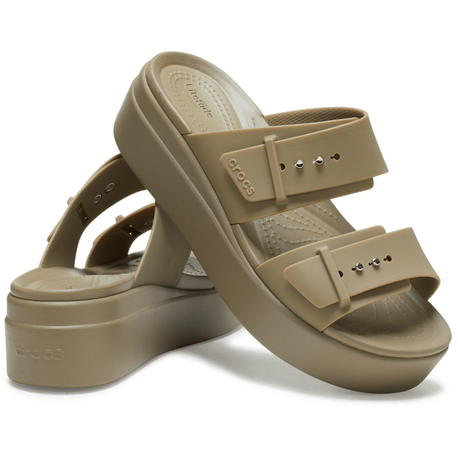 Khaki Brooklyn Buckle - Pair - Crocs