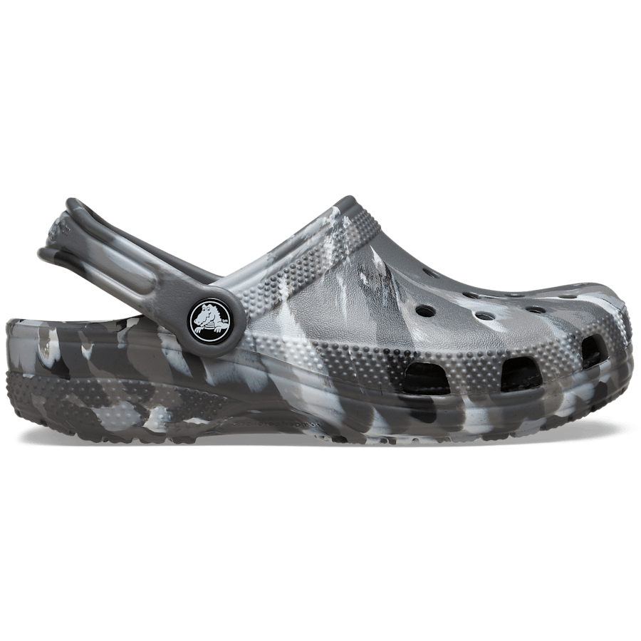 カラー 【18～21cm】クラシック マーブル クロッグ キッズ - サイド - Crocs