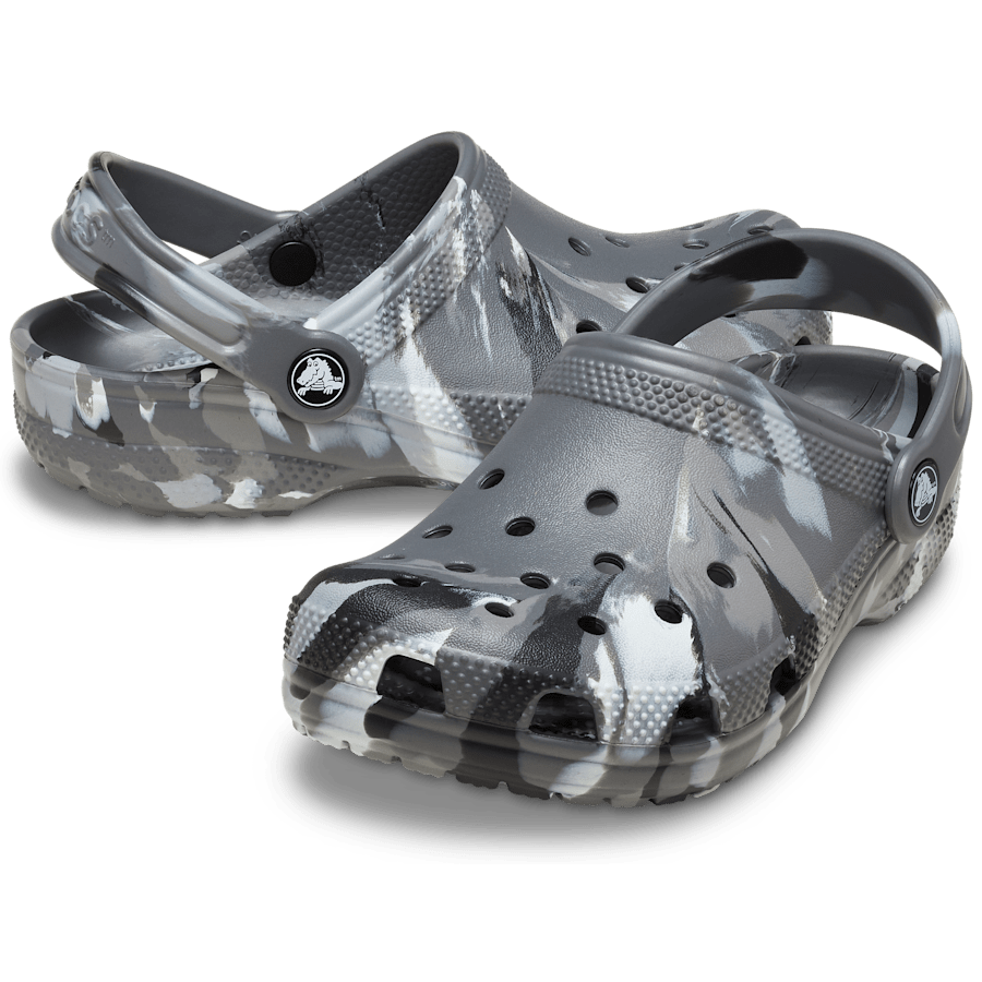 カラー 【18～21cm】クラシック マーブル クロッグ キッズ - ペア - Crocs