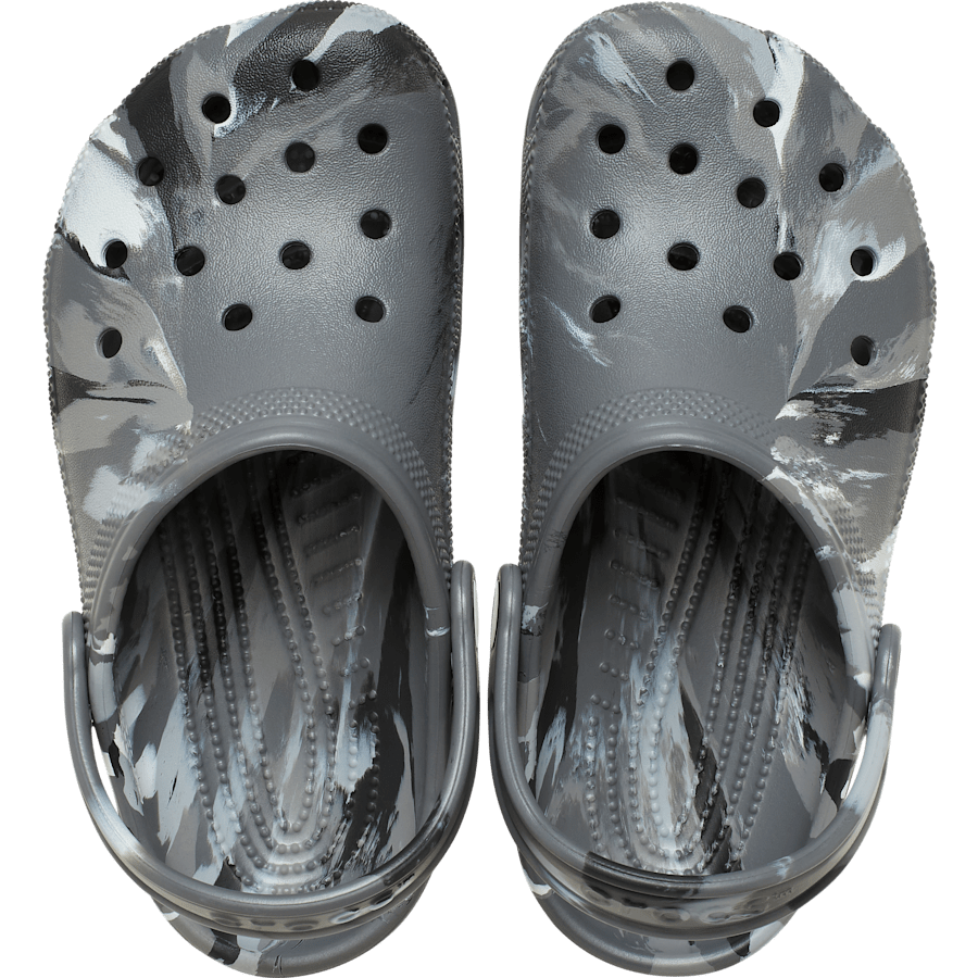 カラー 【18～21cm】クラシック マーブル クロッグ キッズ - トップ - Crocs