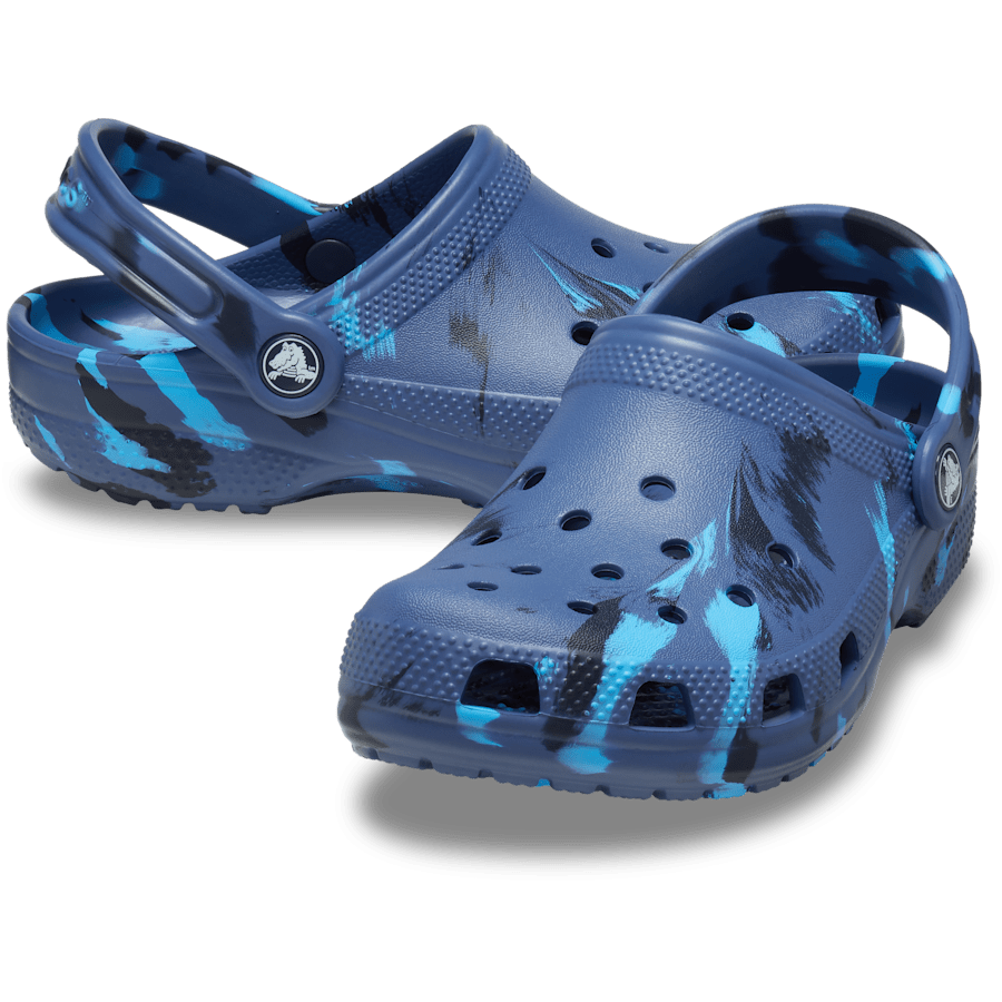 Navy / Multi Kids' Classic Marbled Clog - Pair - Crocs