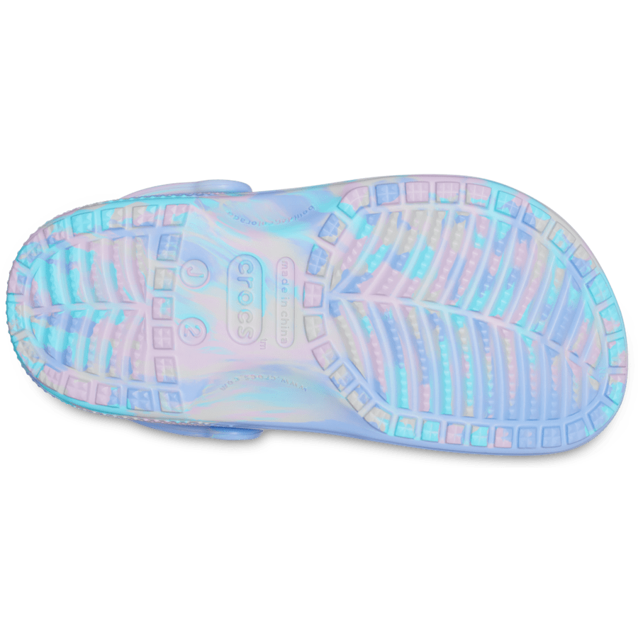 Couleur Sabots classiques marbrés pour enfants - Dessous - Crocs