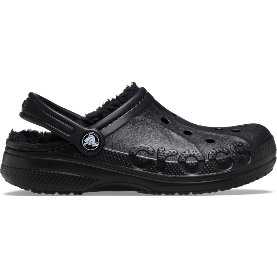 Black Kids’ Baya Lined Clog - Side - Crocs