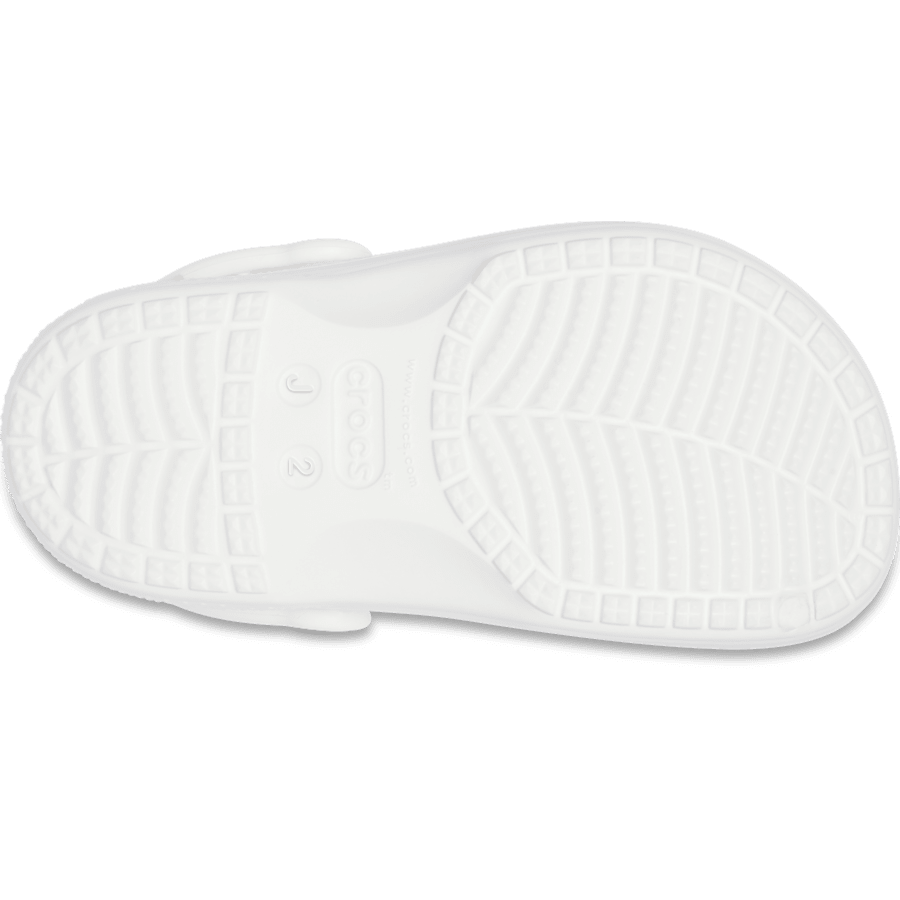 White / Light Grey Kids’ Baya Lined Clog - Bottom - Crocs