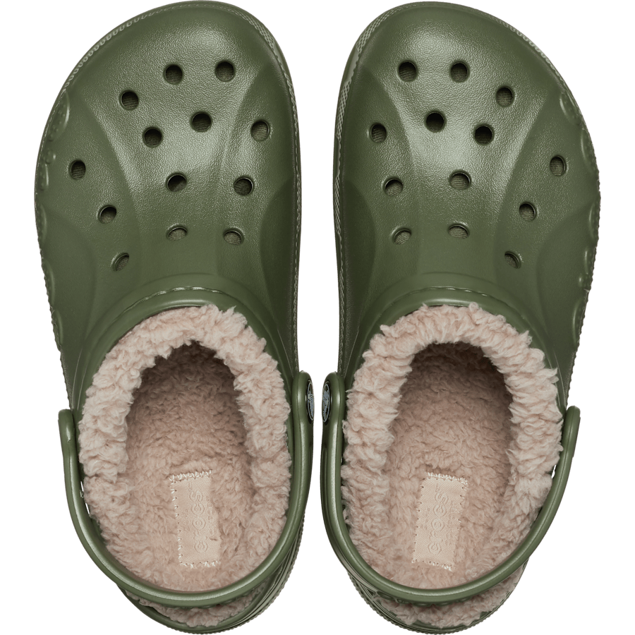 Army Green Kids’ Baya Lined Clog - Top - Crocs