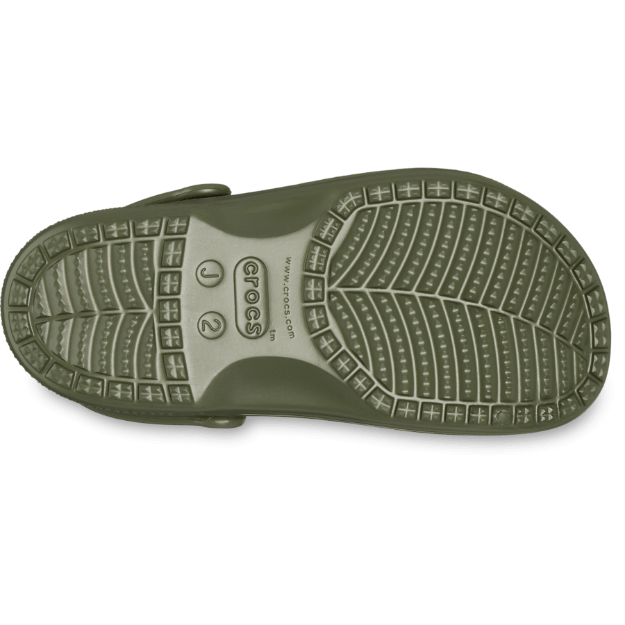 Army Green Kids’ Baya Lined Clog - Bottom - Crocs