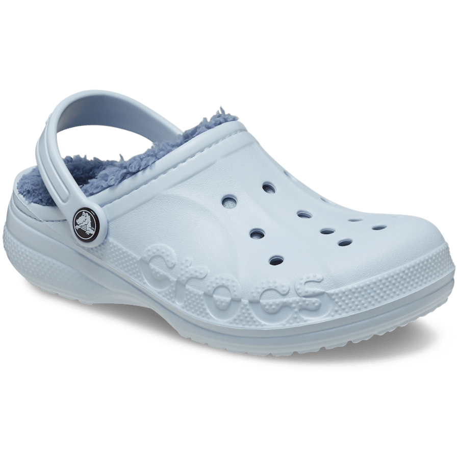 Mineral Blue Kids’ Baya Lined Clog - Angle - Crocs