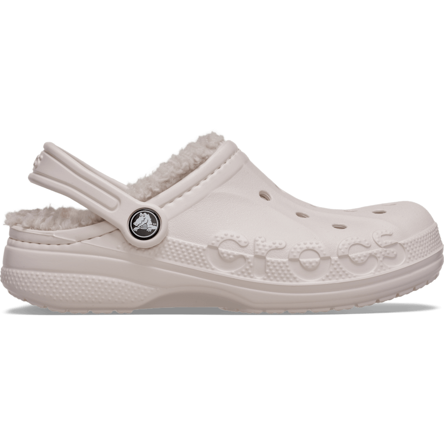 Barely Pink Kids’ Baya Lined Clog - Side - Crocs