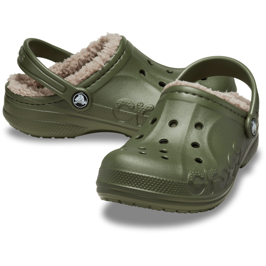 Army Green Toddler Baya Lined Clog - Pair - Crocs