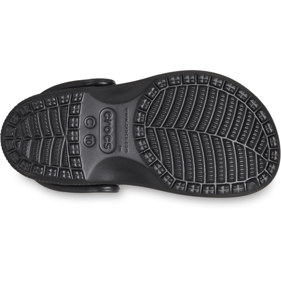 Black Toddler Classic Crocs Sandal - Bottom - Crocs