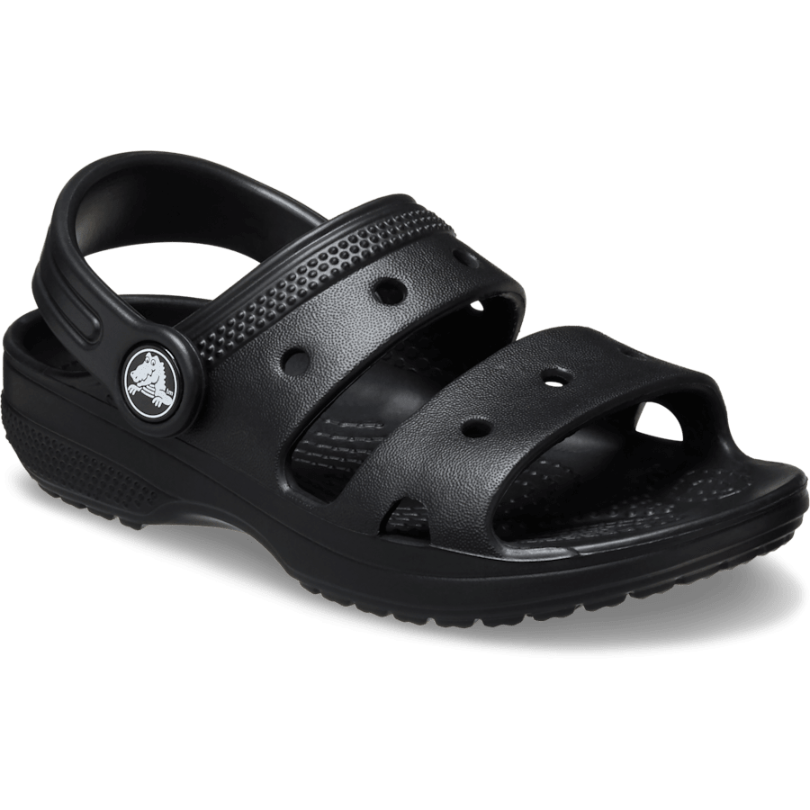 Black Toddler Classic Crocs Sandal - Angle - Crocs